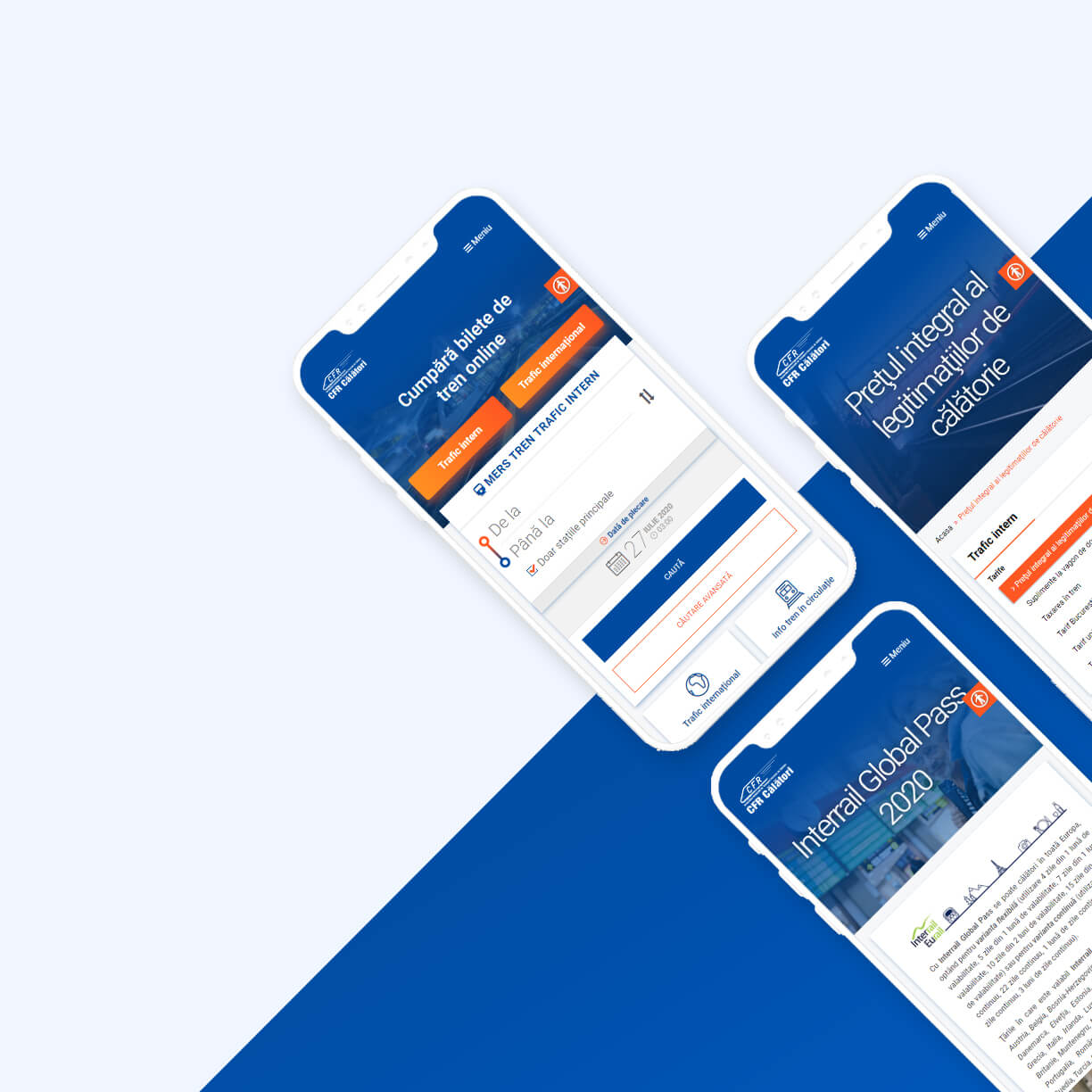 Site prezentare CFR Călători