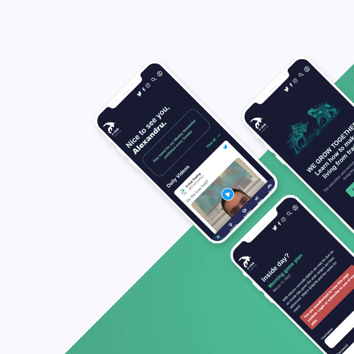 Platformă E-Commerce E-Club Trading